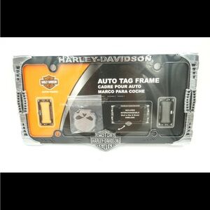 Harley-Davidson Black and Silver License Plate Frame